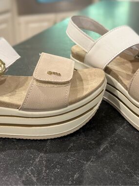 Women’s Brand New IGI&CO Made in Italy Leather platform sandals size EU 38 ~